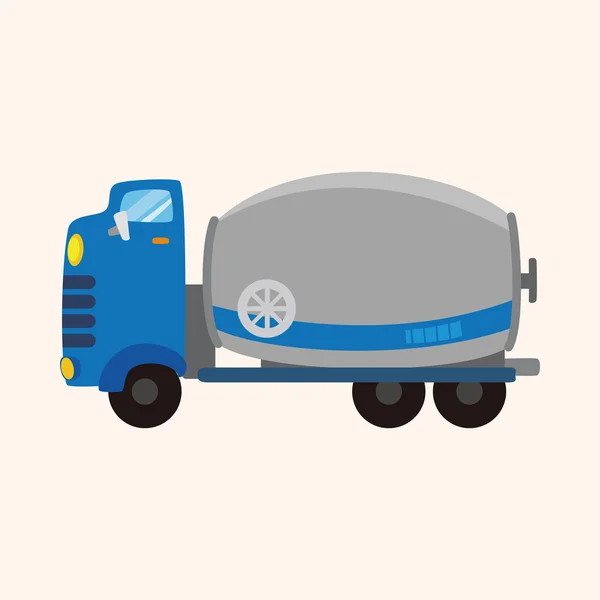 Éléments de thème camion de transport — Image vectorielle