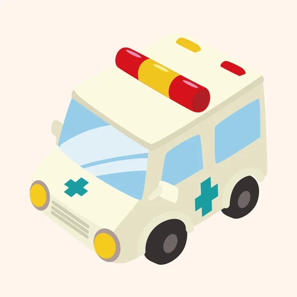 Transport ambulance thema-elementen — Stockvector