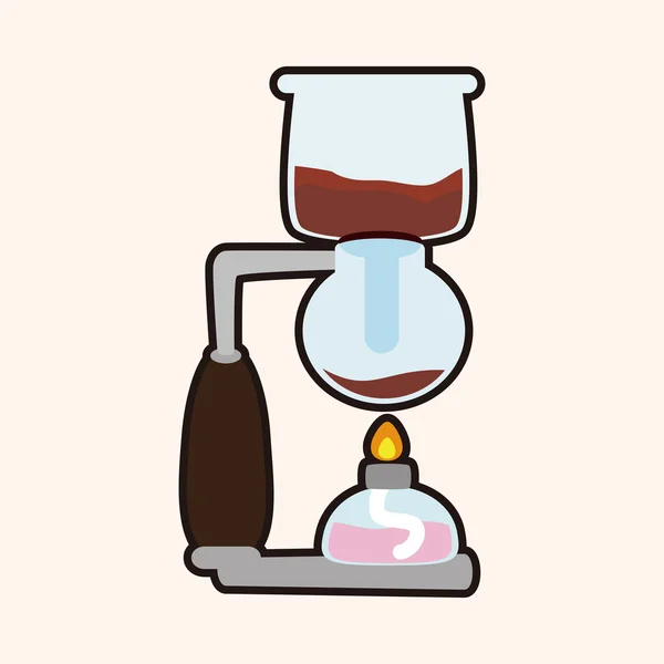 咖啡机主题元素 — 图库矢量图片