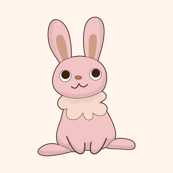 动物兔卡通主题元素 — 图库矢量图片