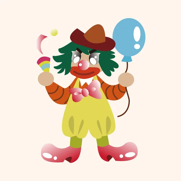 Circus clown theme elements — Stock Vector
