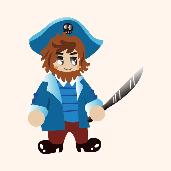 Éléments de thème pirate — Image vectorielle