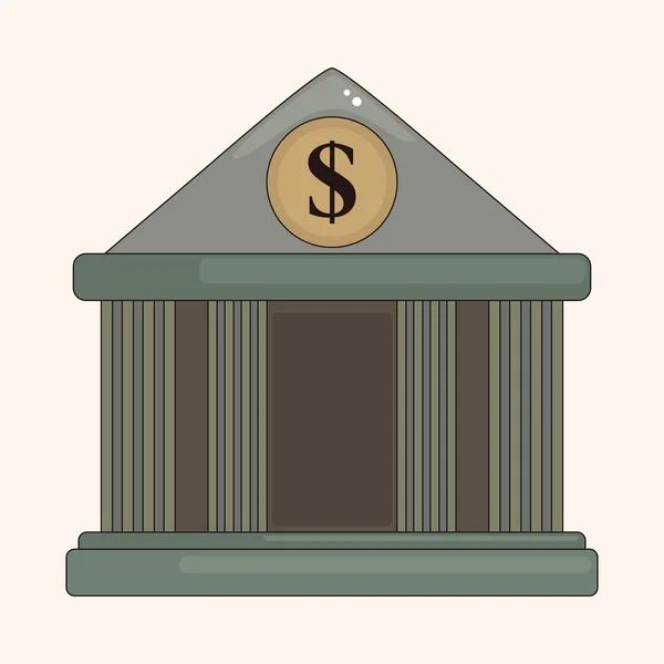 Elementos temáticos do banco — Vetor de Stock