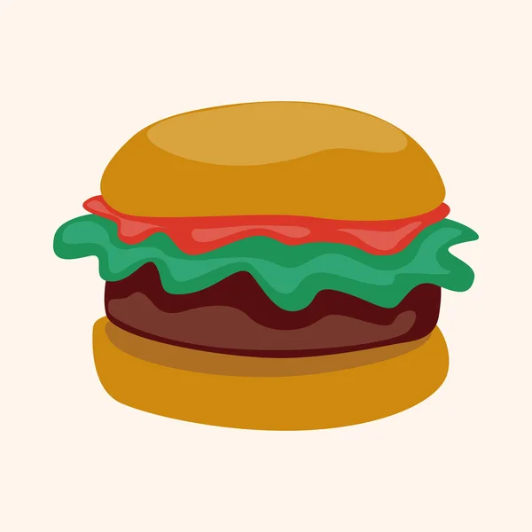 Éléments de thème hamburger — Image vectorielle