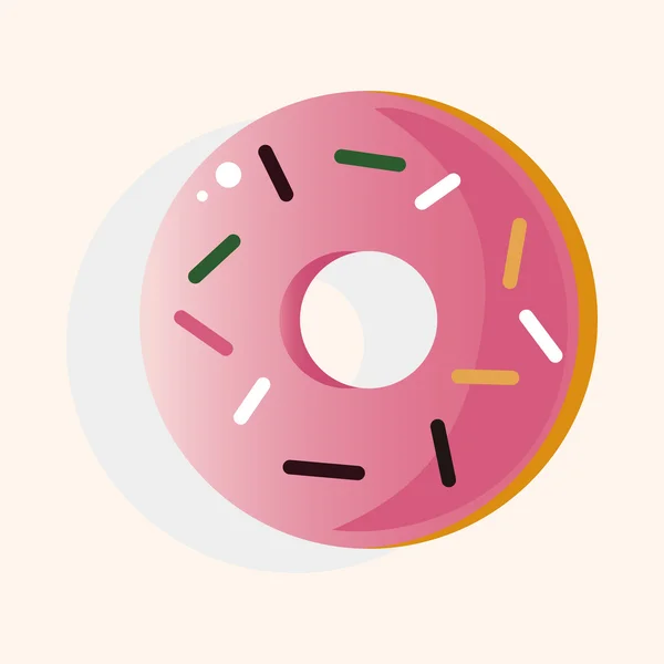 Elementos temáticos donut — Vector de stock