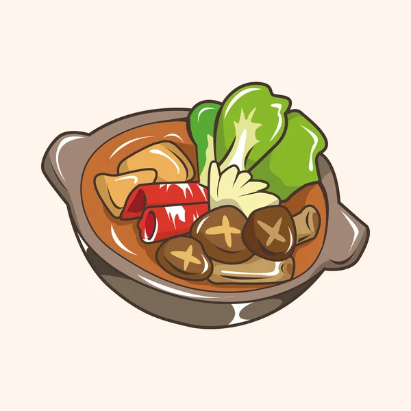 일본 음식의 테마 요소 — 스톡 벡터