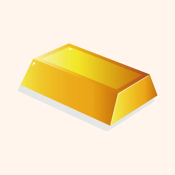 Gold téma prvky — Stockový vektor
