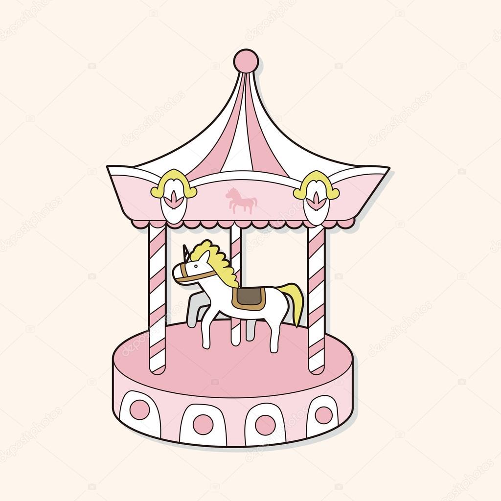 merry-go-round theme elements