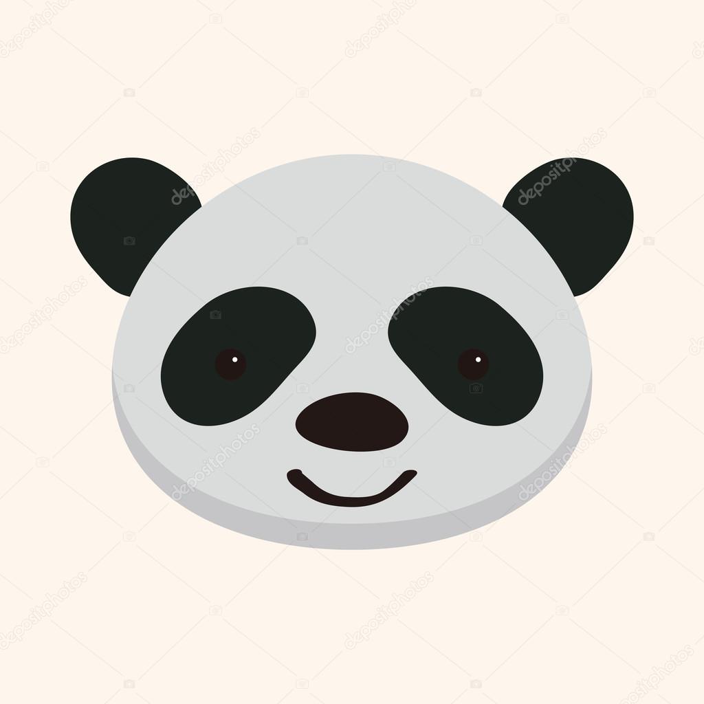 animal panda cartoon theme elements