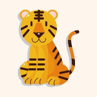 hayvan kaplan Tema öğeleri karikatür