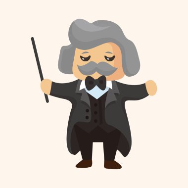 karakter müzisyen orkestra şefi Tema öğeleri