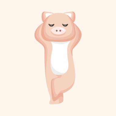 Hayvan domuz çizgi film