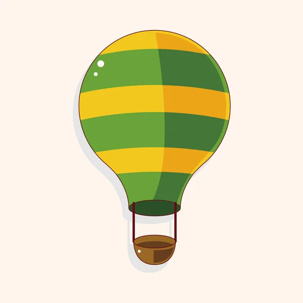 Hete lucht ballon thema stijlelementen — Stockvector