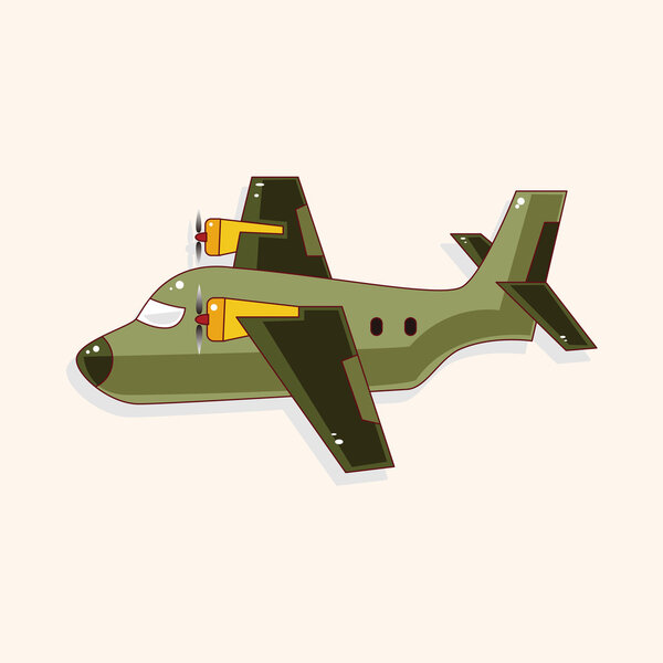 transportation airplane theme elements