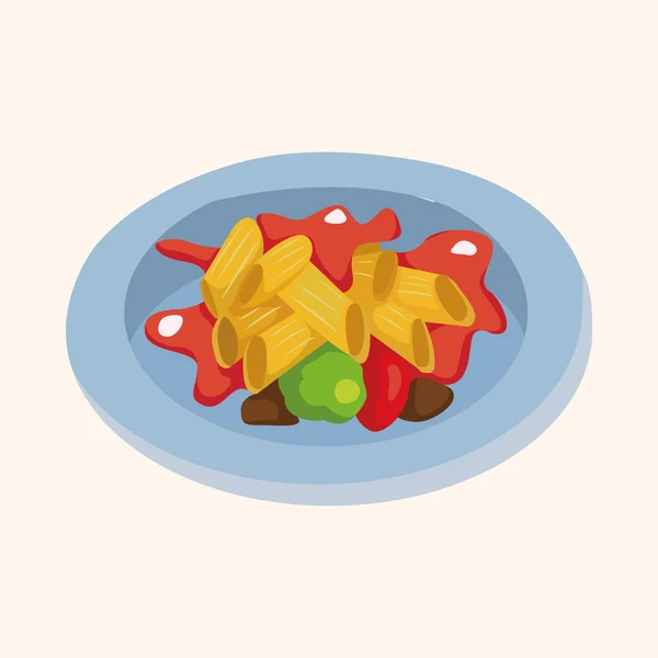Éléments de thème alimentaire italien — Image vectorielle