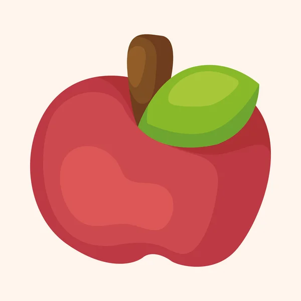 องค์ประกอบธีมผักและผลไม้ — ภาพเวกเตอร์สต็อก