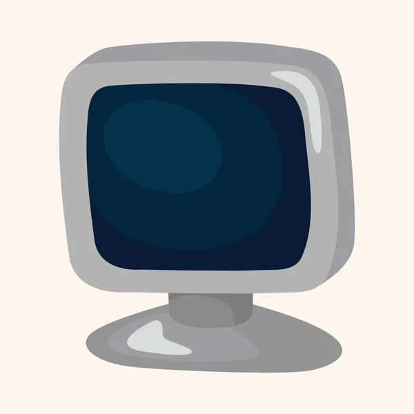 Tv apparater hemma temaelement — Stock vektor