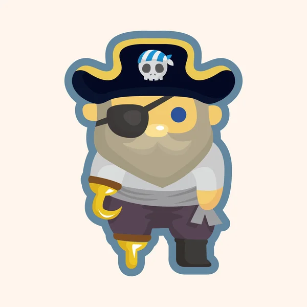 海賊テーマの各要素 — ストックベクタ