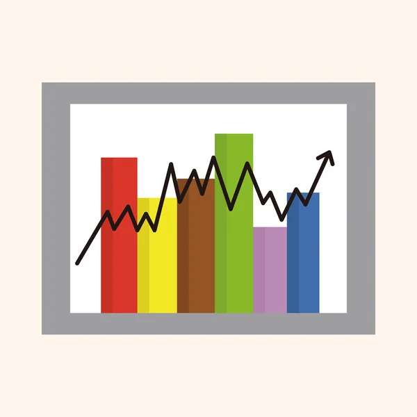 Elemente des Finanzdiagramms — Stockvektor