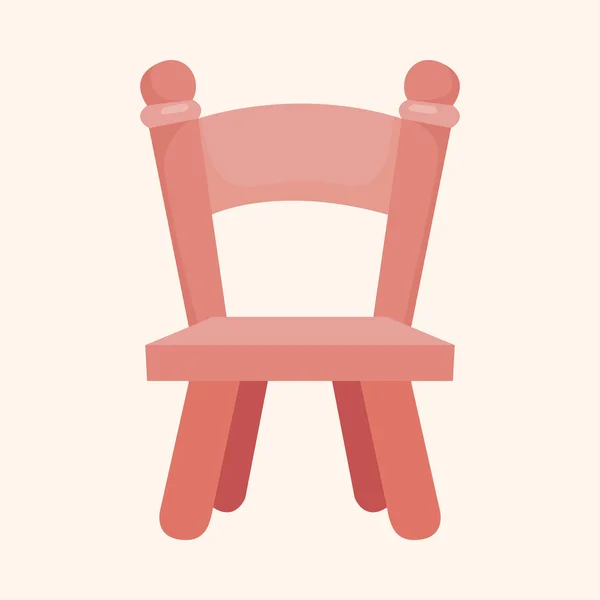 Éléments thème chaise — Image vectorielle