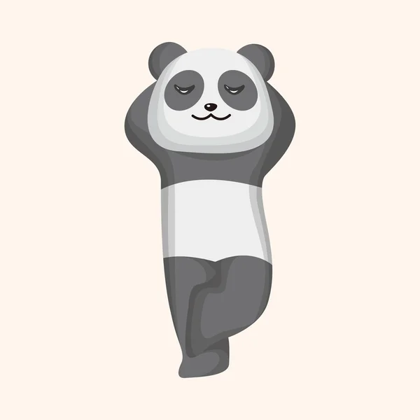 Animal panda cartoon — Stock Vector