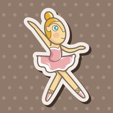 Bale dansçısı Tema öğeleri vektör, eps