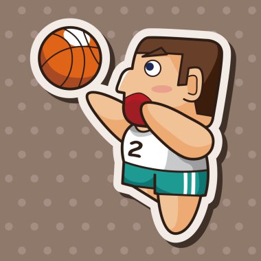 Basketbol oyuncu öğeleri vektör, eps