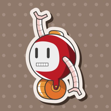 机器人主题元素矢量、 eps