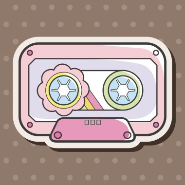 Audio thema elementen vector, eps