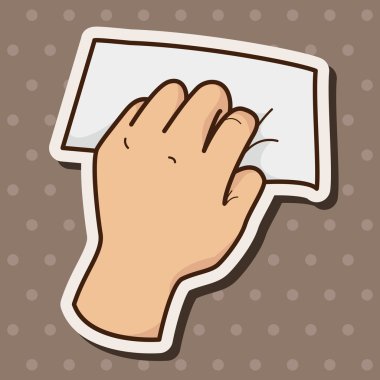 Kağıt Tema öğeleri vektör, eps tutan el