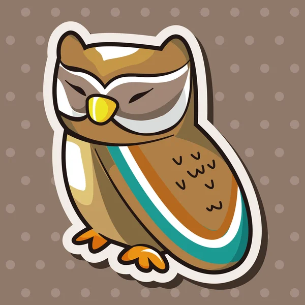 Owl cartoon theme elements vector,eps — Stock Vector