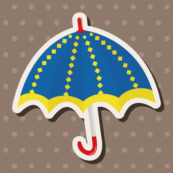 Umbrella theme elemets vector,eps — Stock Vector