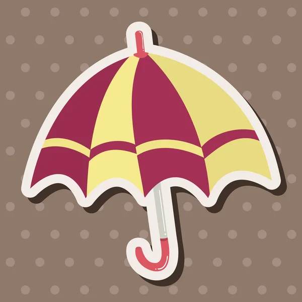 Umbrella theme elemets vector,eps — Stock Vector