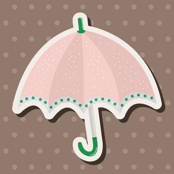 Umbrella theme elemets vector,eps — Stock Vector