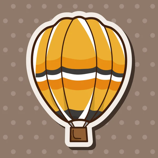 Style hot air ballon theme elements vector,eps — Stock Vector