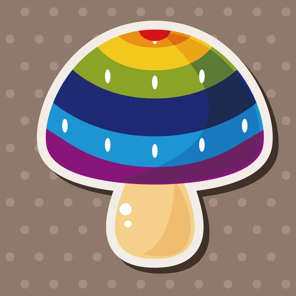 Champignons éléments de thème de dessin animé vecteur, eps — Image vectorielle