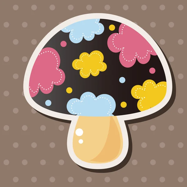 Mushroom cartoon thema elementen vector, eps — Stockvector