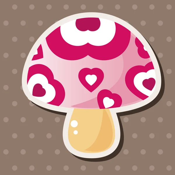 Mushroom cartoon thema elementen vector, eps — Stockvector