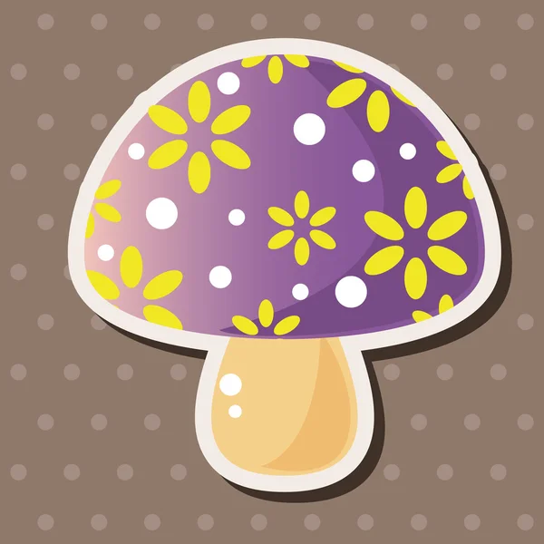 Mushroom cartoon thema elementen vector, eps — Stockvector