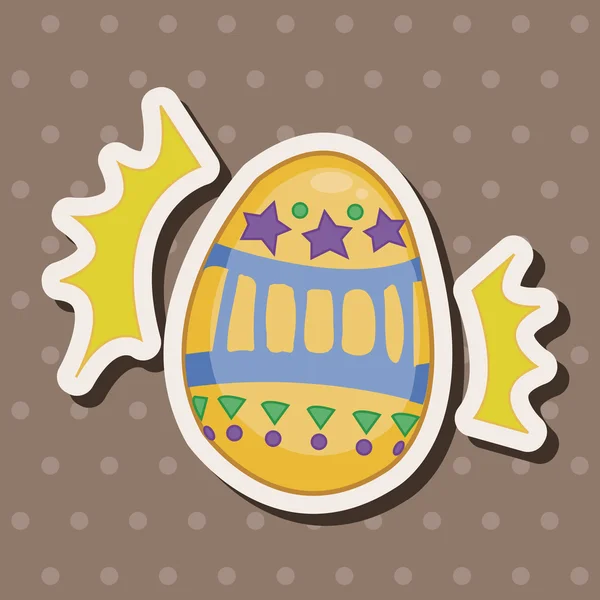 Easter painting egg theme elements vector,eps — Stock Vector