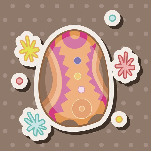 Pascua pintura huevo tema elementos vector, eps — Vector de stock
