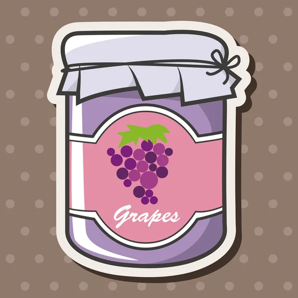 Éléments thème de la confiture de raisin vecteur, eps — Image vectorielle