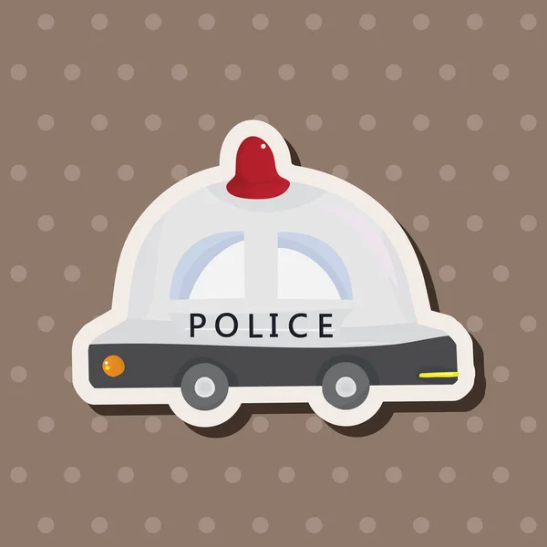 Trasporto polizia auto elementi a tema vettore, eps — Vettoriale Stock
