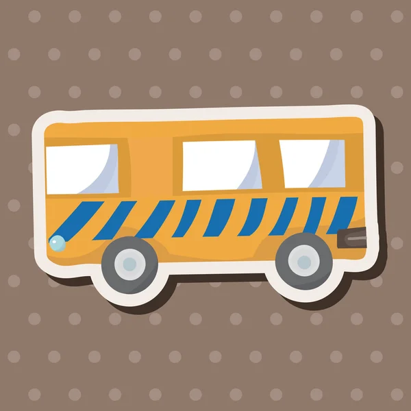 交通巴士主题元素矢量、 eps — 图库矢量图片