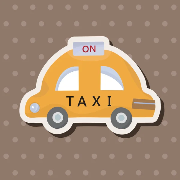 Elementi di trasporto taxi tema vettore, eps — Vettoriale Stock