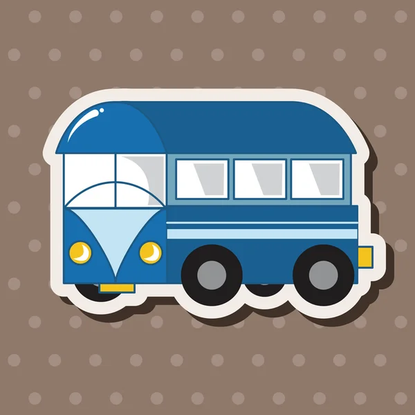 交通バス主題の要素のベクトル、eps — ストックベクタ