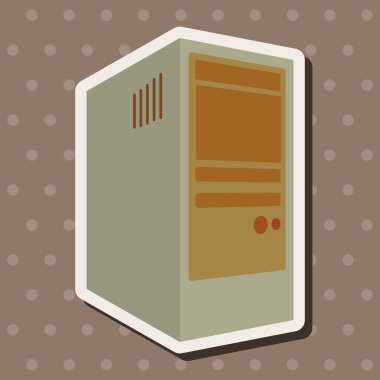 vektör bilgisayar Tema ana bilgisayar öğeleri