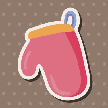 mutfak fırın eldiveni Tema öğeleri vektör, eps