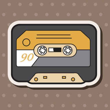 Audio thema elementen vector, eps