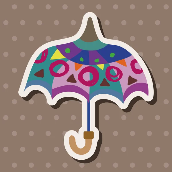 Umbrella theme elemets vector,eps — Stock Vector